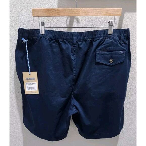 Chubbies‎ Chino Shorts Men Sz XL Regular Fit Navy Elastic Flat Front 7" NWT - Picture 5 of 11